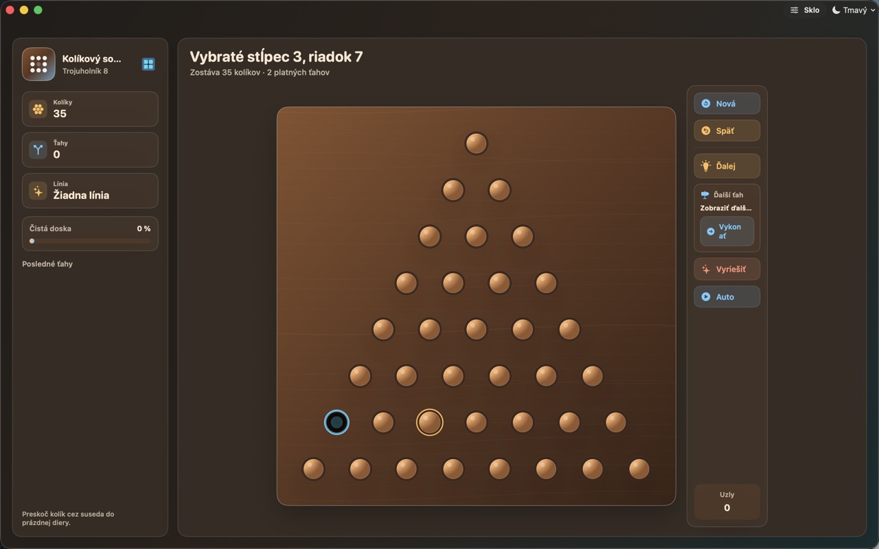Wood Peg Solitaire macos App Store screenshot 3