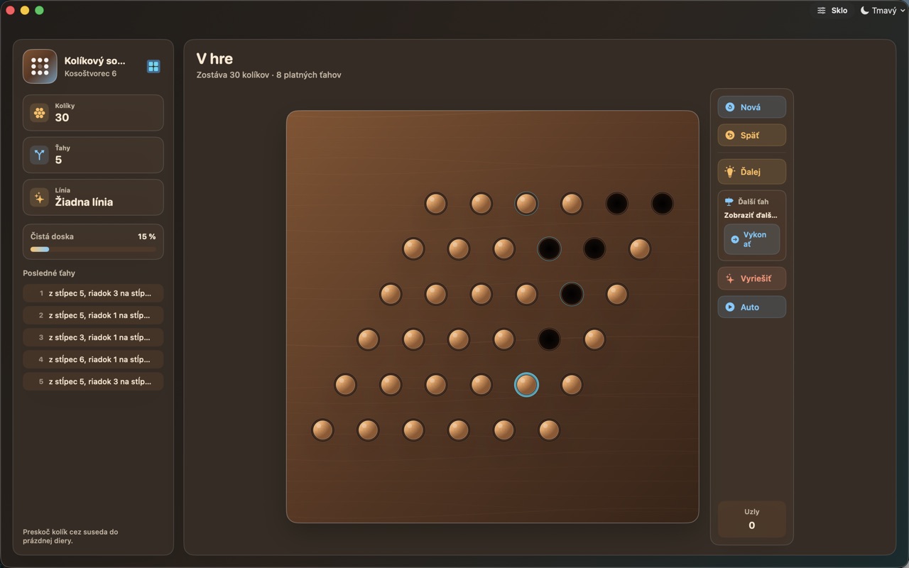 Wood Peg Solitaire macos App Store screenshot 5