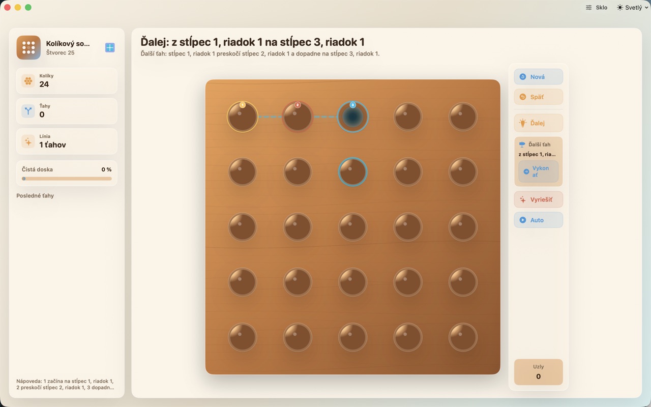 Wood Peg Solitaire macos App Store screenshot 8