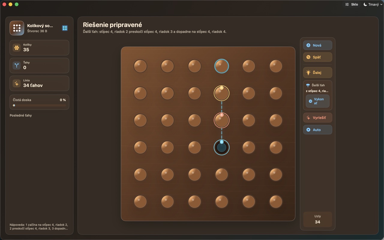 Wood Peg Solitaire macos App Store screenshot 9