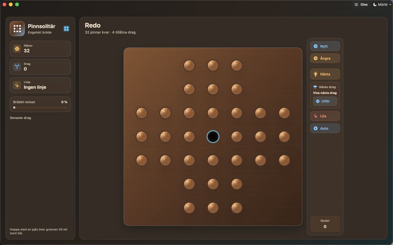 Wood Peg Solitaire macos App Store screenshot 1