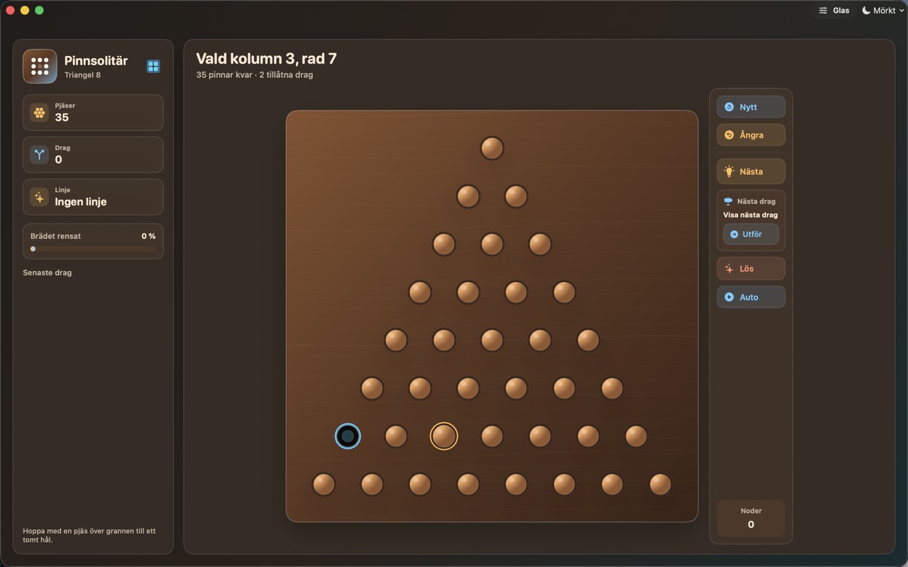 Wood Peg Solitaire macos App Store screenshot 3