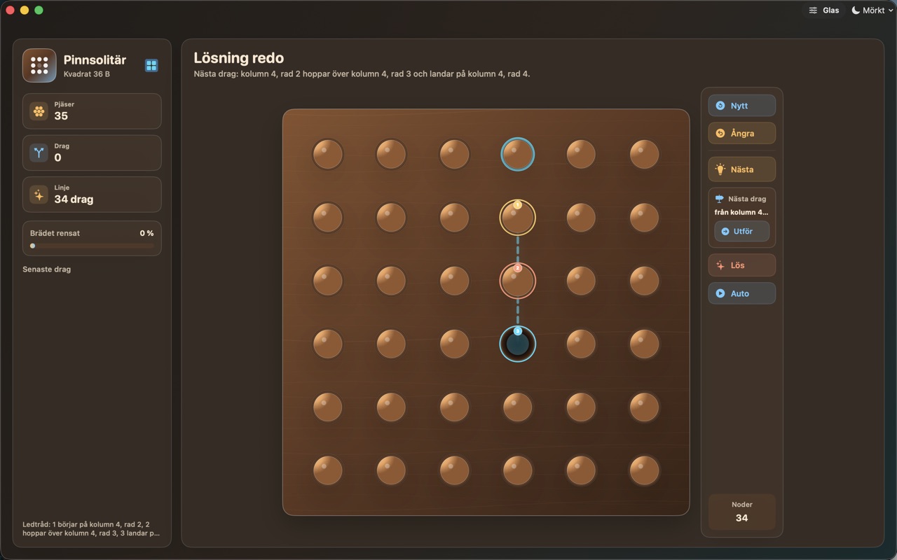 Wood Peg Solitaire macos App Store screenshot 9