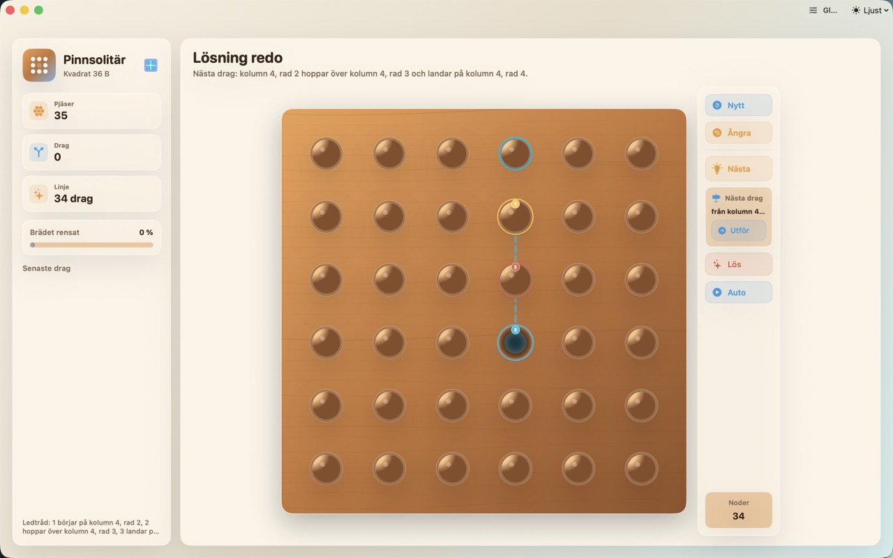 Wood Peg Solitaire macos App Store screenshot 10