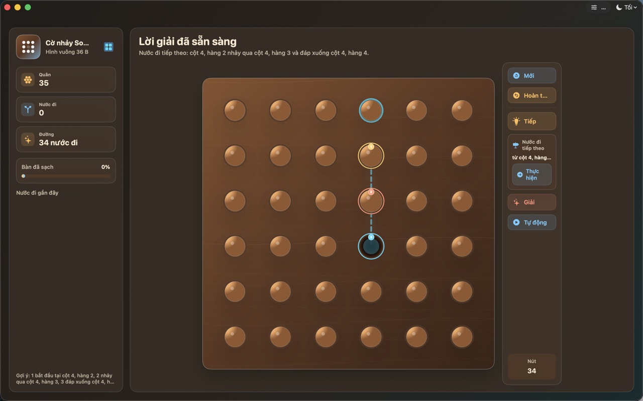 Wood Peg Solitaire macos App Store screenshot 9