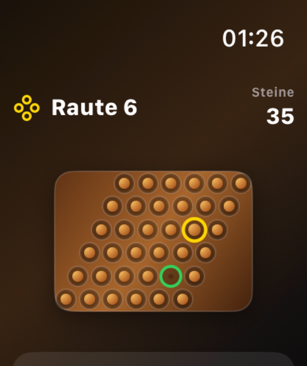 Wood Peg Solitaire watchos App Store screenshot 4