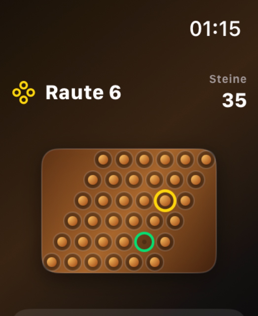 Wood Peg Solitaire watchos App Store screenshot 3