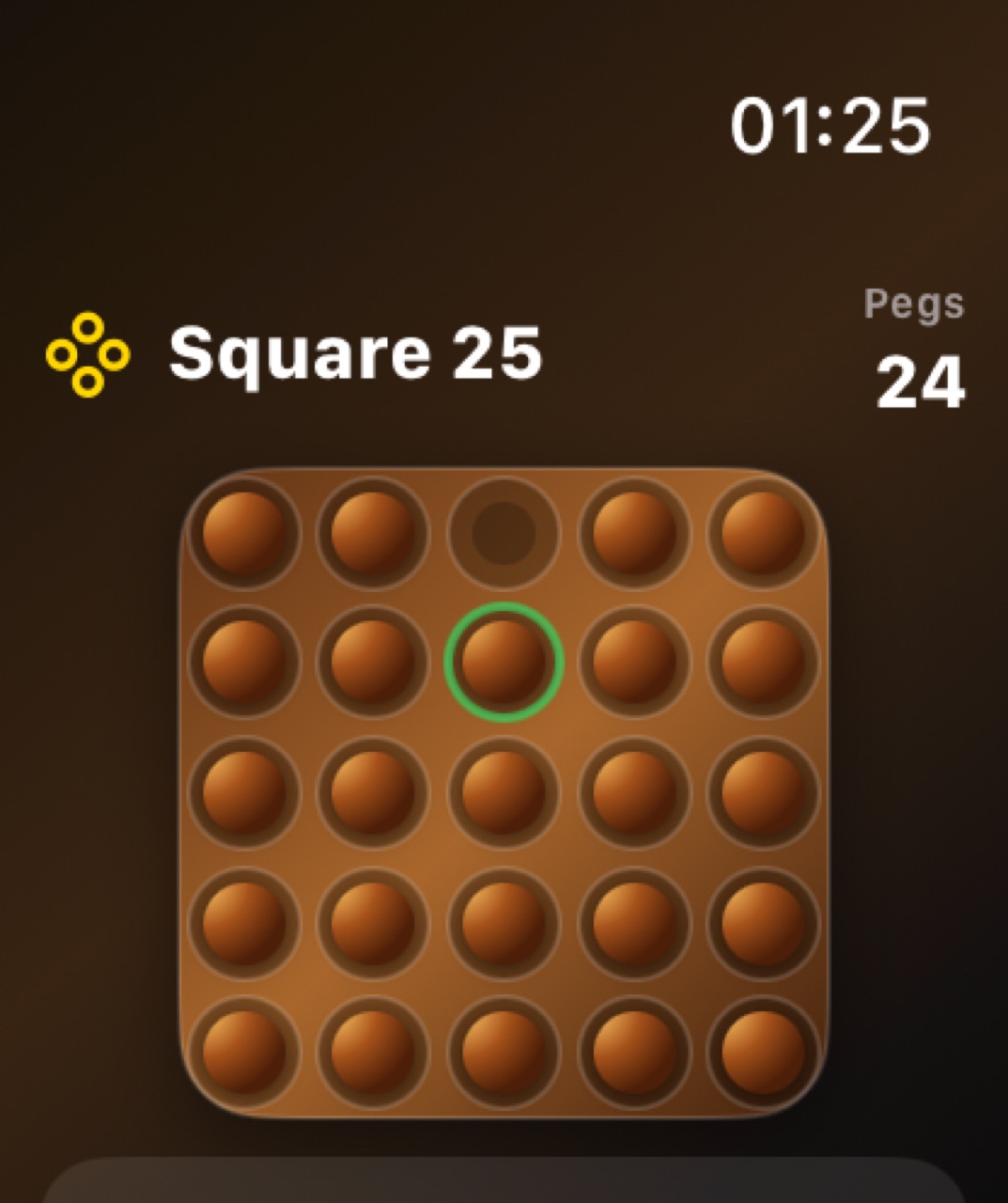 Wood Peg Solitaire watchos App Store screenshot 8