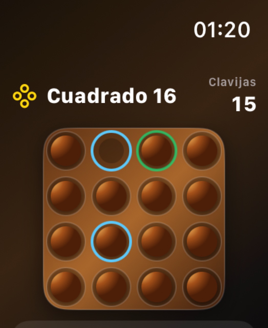 Wood Peg Solitaire watchos App Store screenshot 5