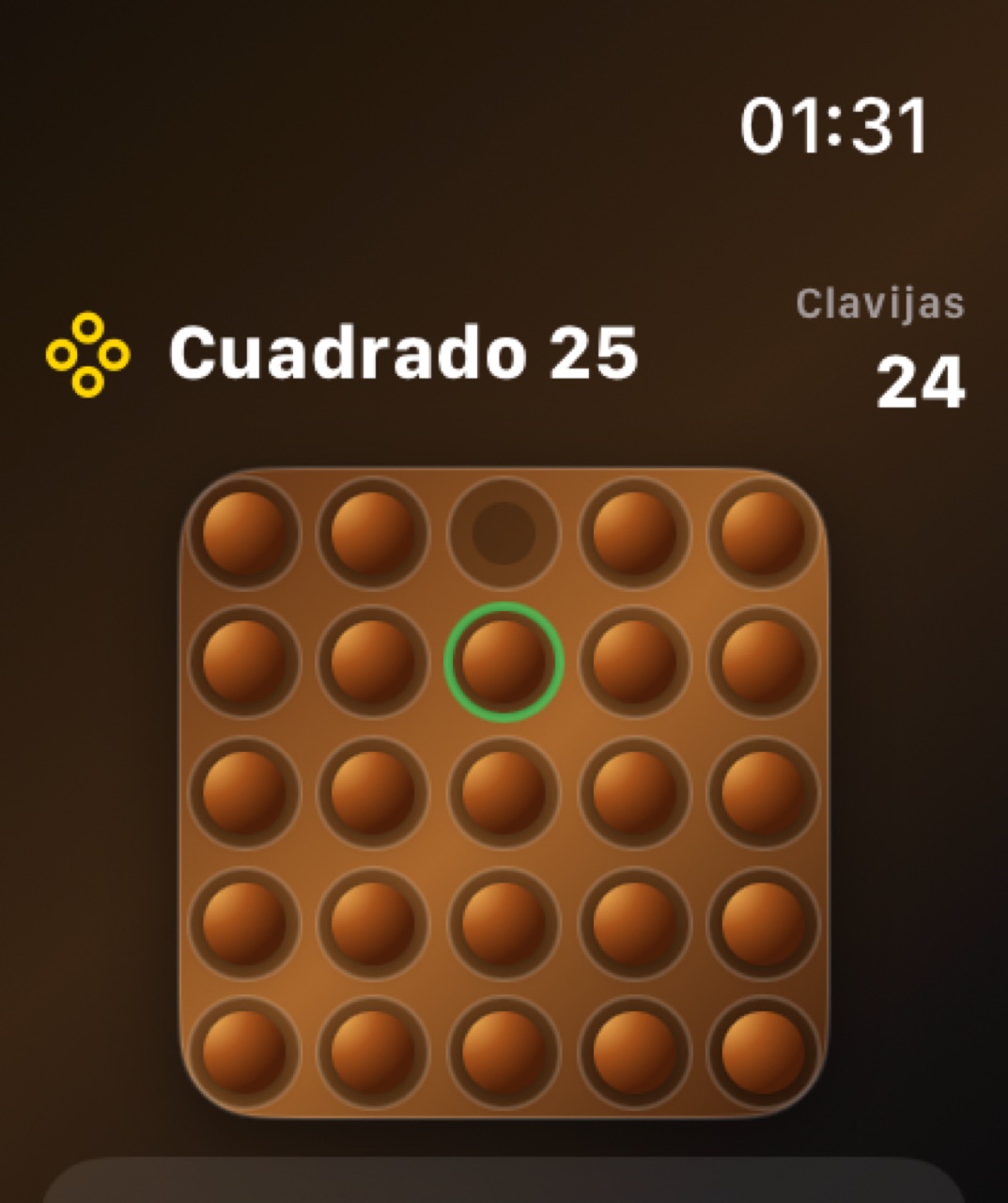 Wood Peg Solitaire watchos App Store screenshot 8