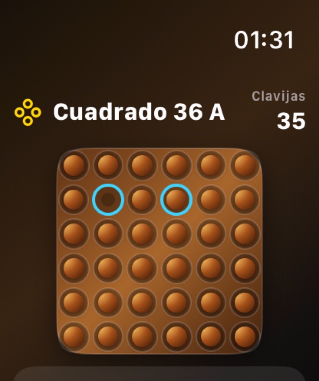 Wood Peg Solitaire watchos App Store screenshot 10