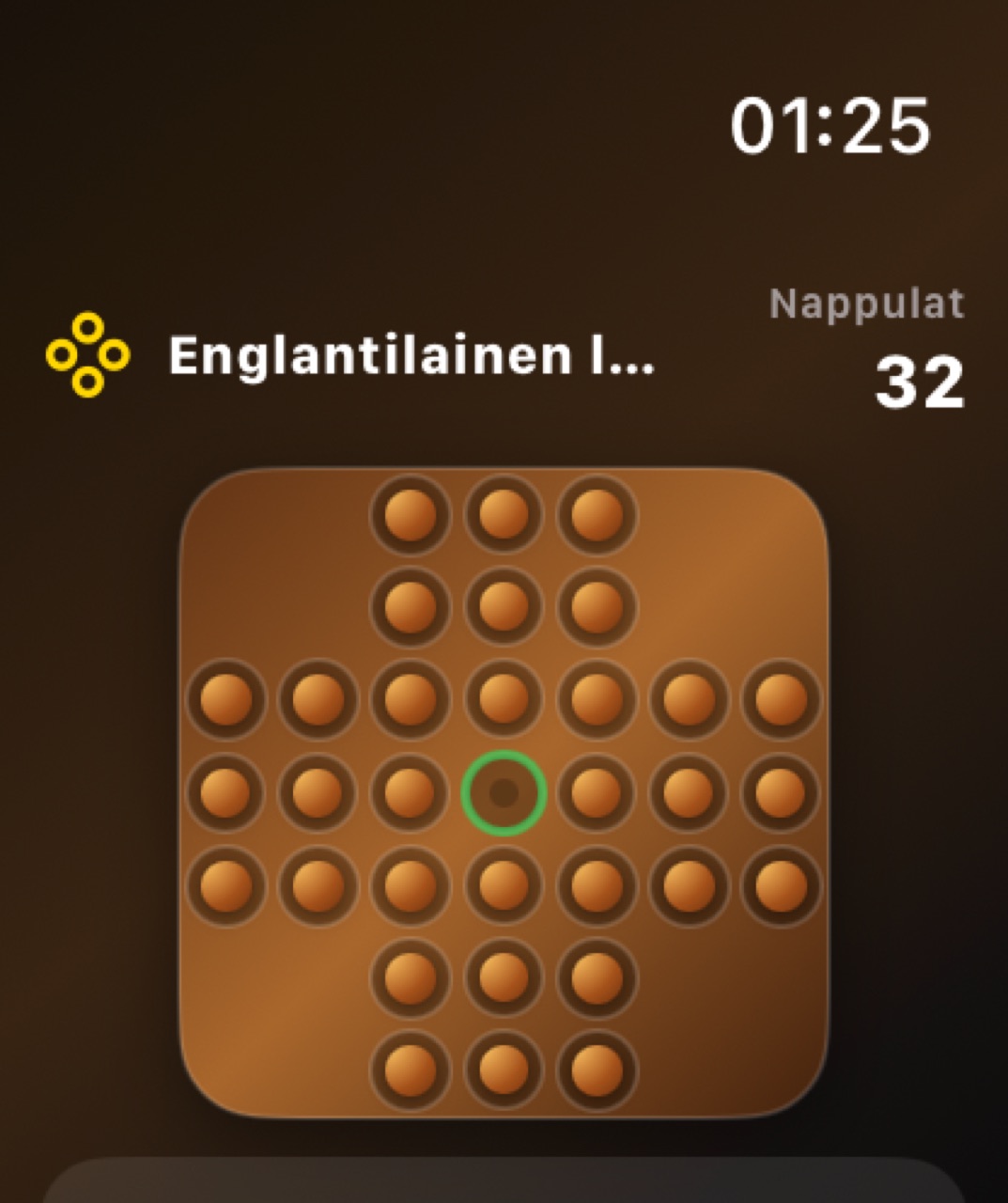 Wood Peg Solitaire watchos App Store screenshot 2