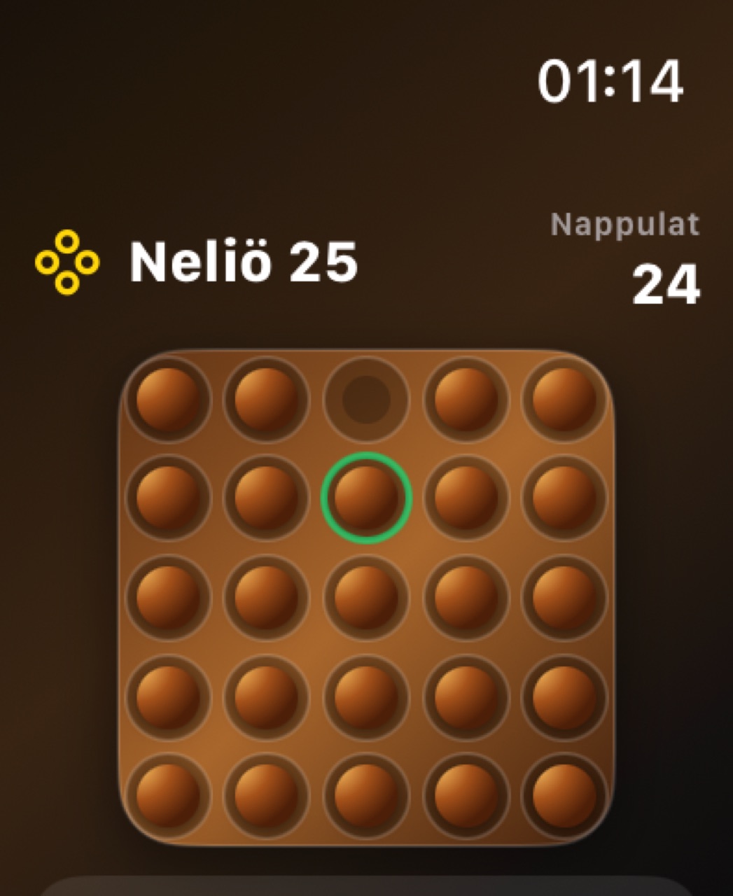 Wood Peg Solitaire watchos App Store screenshot 7