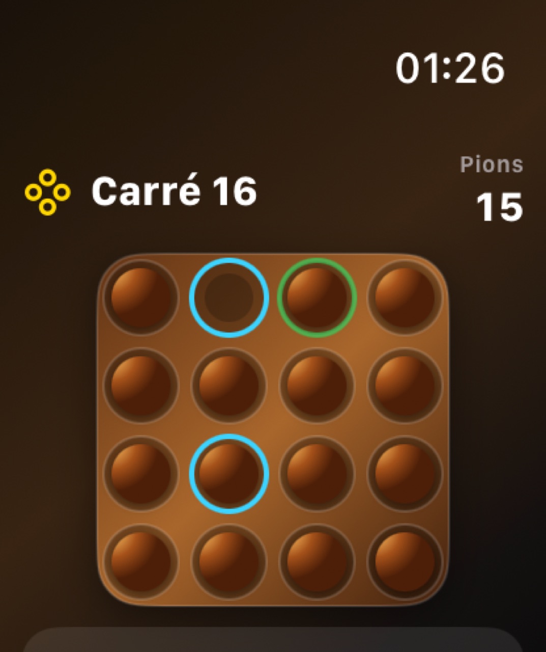 Wood Peg Solitaire watchos App Store screenshot 6
