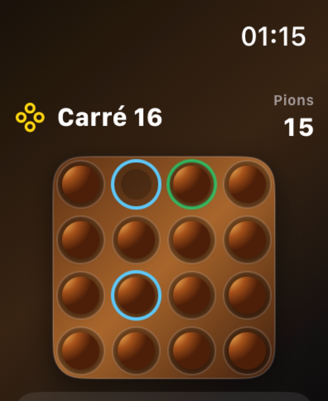 Wood Peg Solitaire watchos App Store screenshot 5