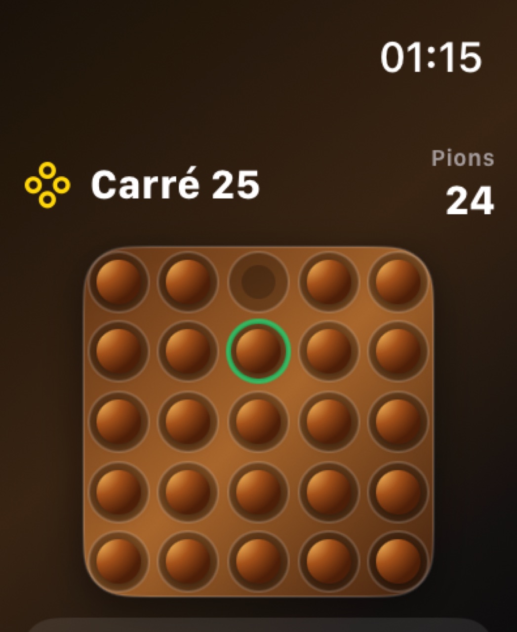 Wood Peg Solitaire watchos App Store screenshot 7