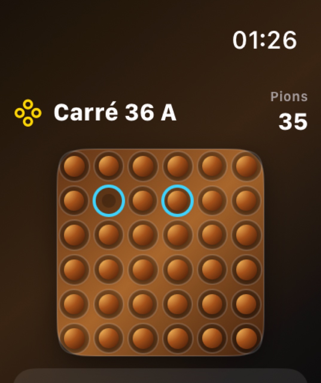 Wood Peg Solitaire watchos App Store screenshot 10