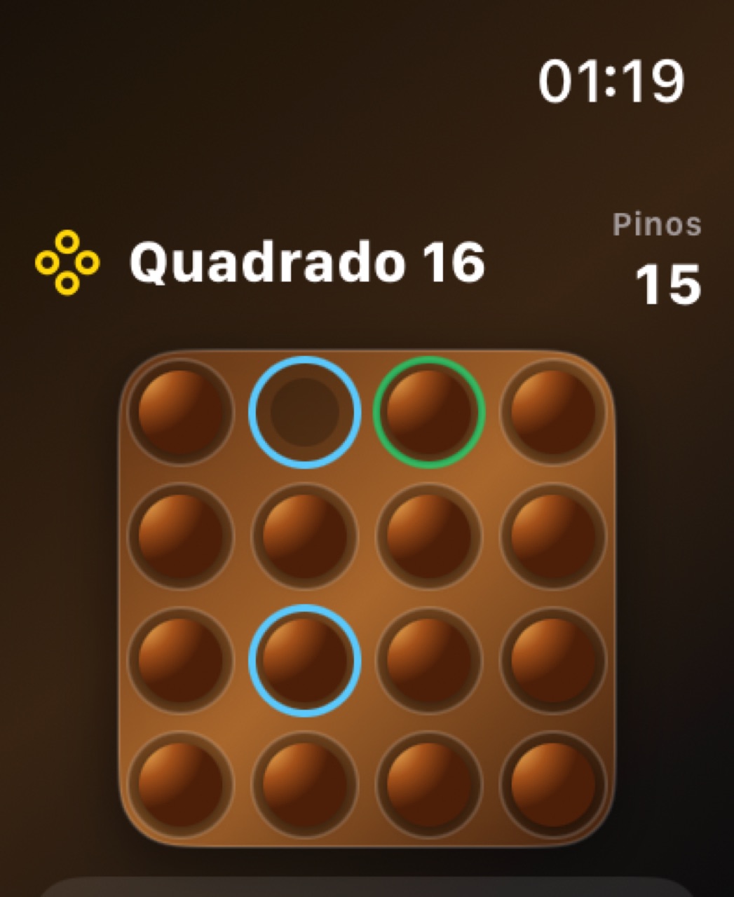 Wood Peg Solitaire watchos App Store screenshot 5