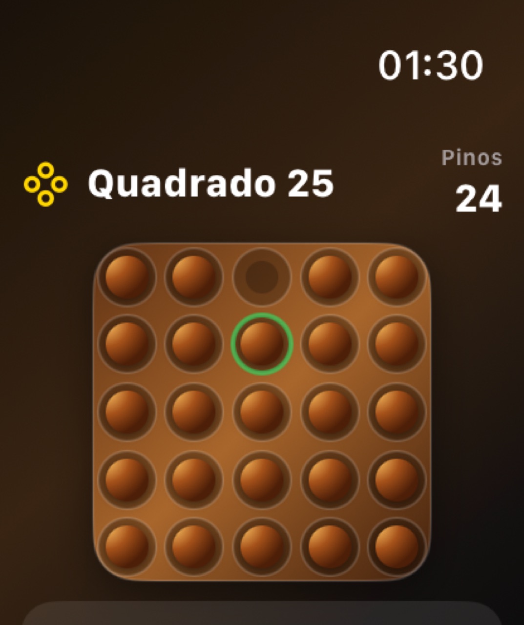 Wood Peg Solitaire watchos App Store screenshot 8