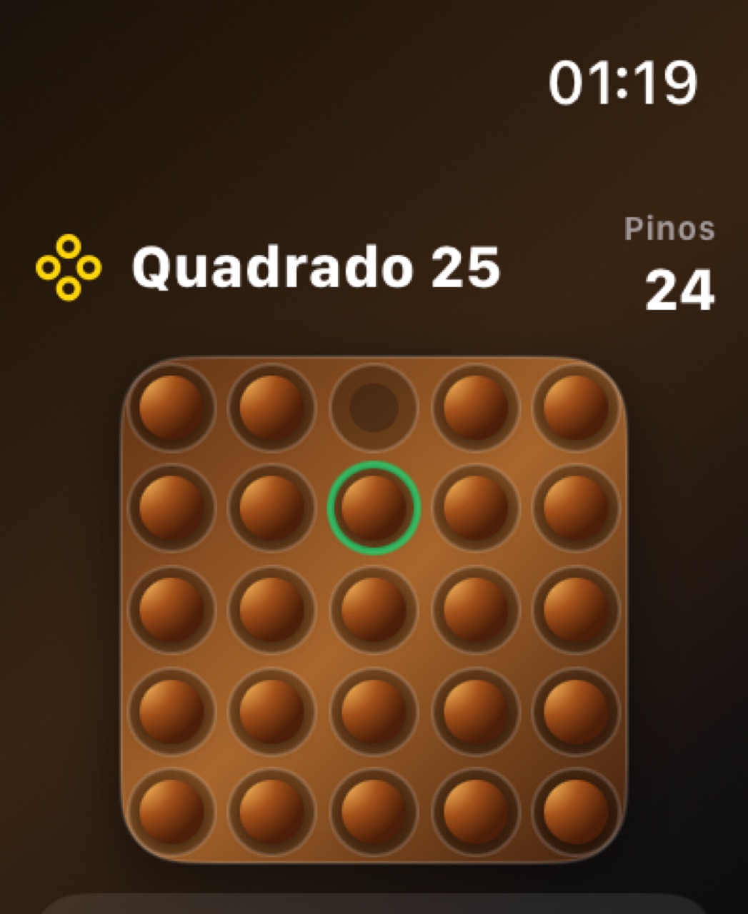 Wood Peg Solitaire watchos App Store screenshot 7