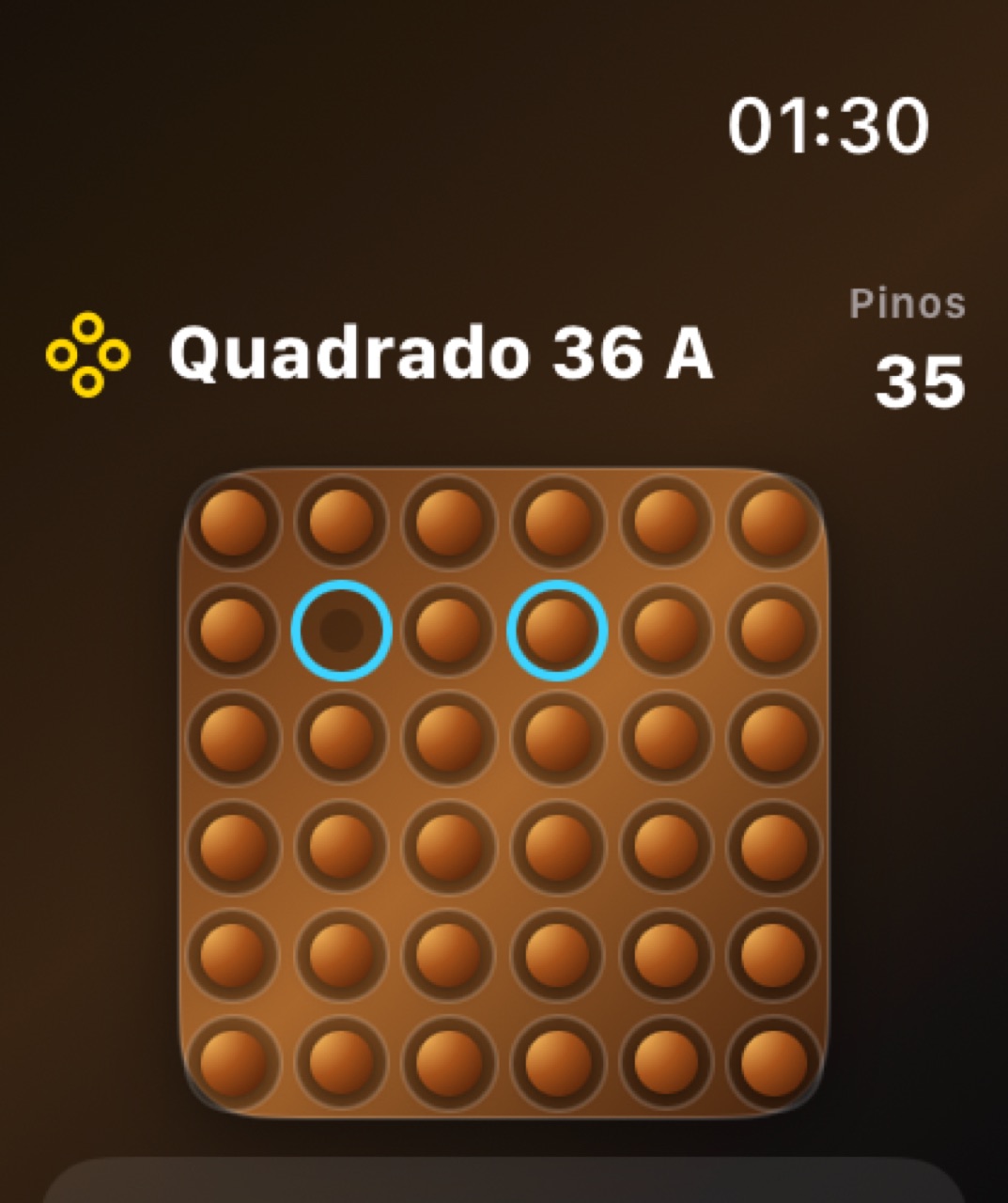 Wood Peg Solitaire watchos App Store screenshot 10