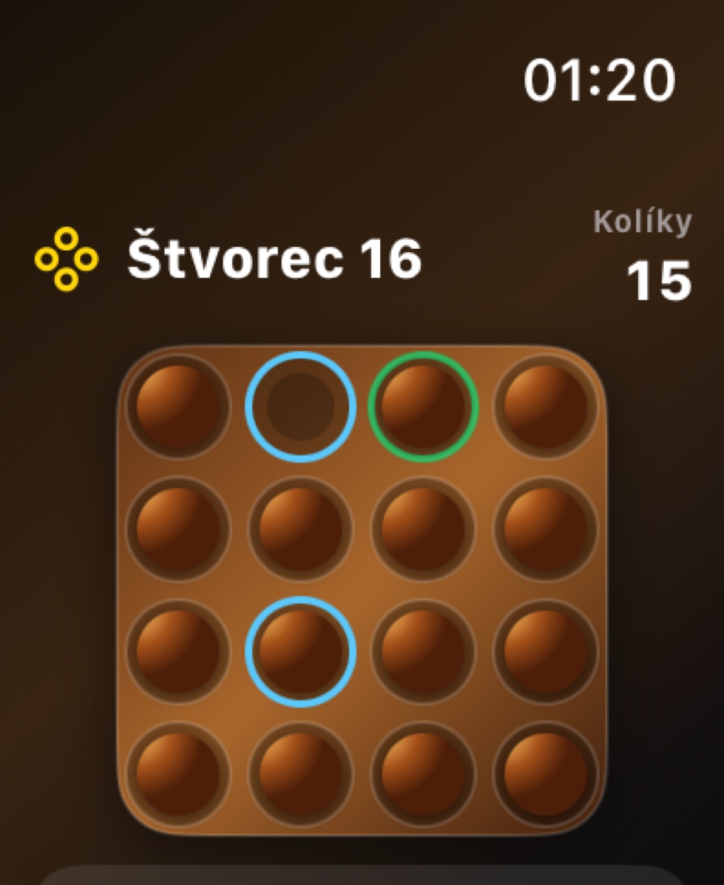 Wood Peg Solitaire watchos App Store screenshot 5