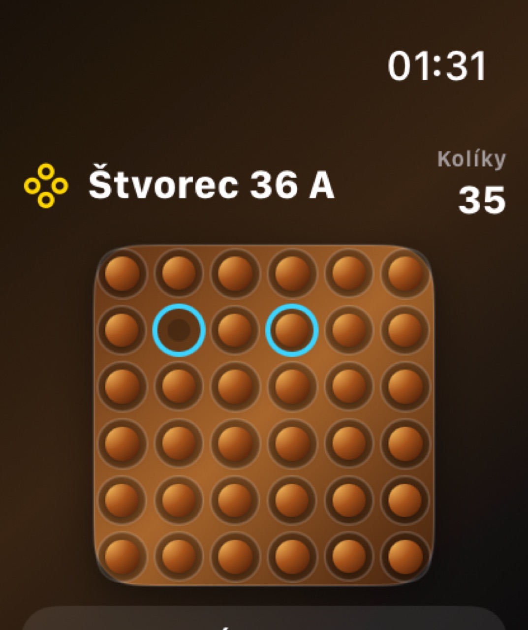 Wood Peg Solitaire watchos App Store screenshot 10