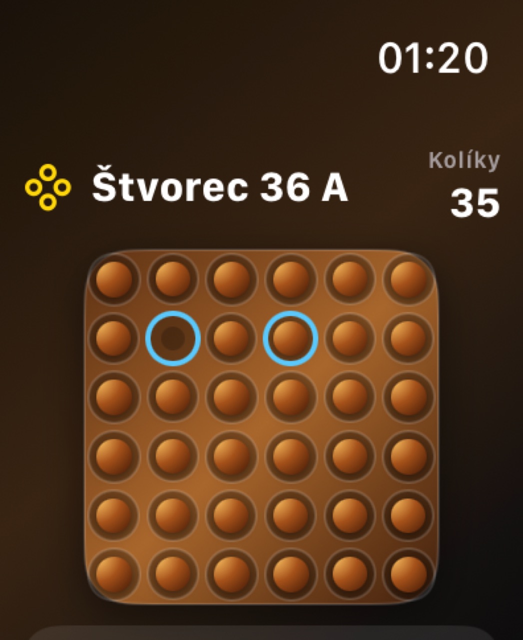 Wood Peg Solitaire watchos App Store screenshot 9