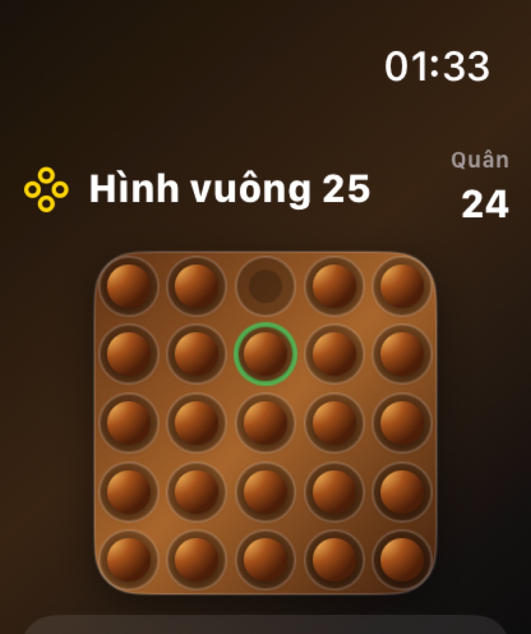 Wood Peg Solitaire watchos App Store screenshot 8