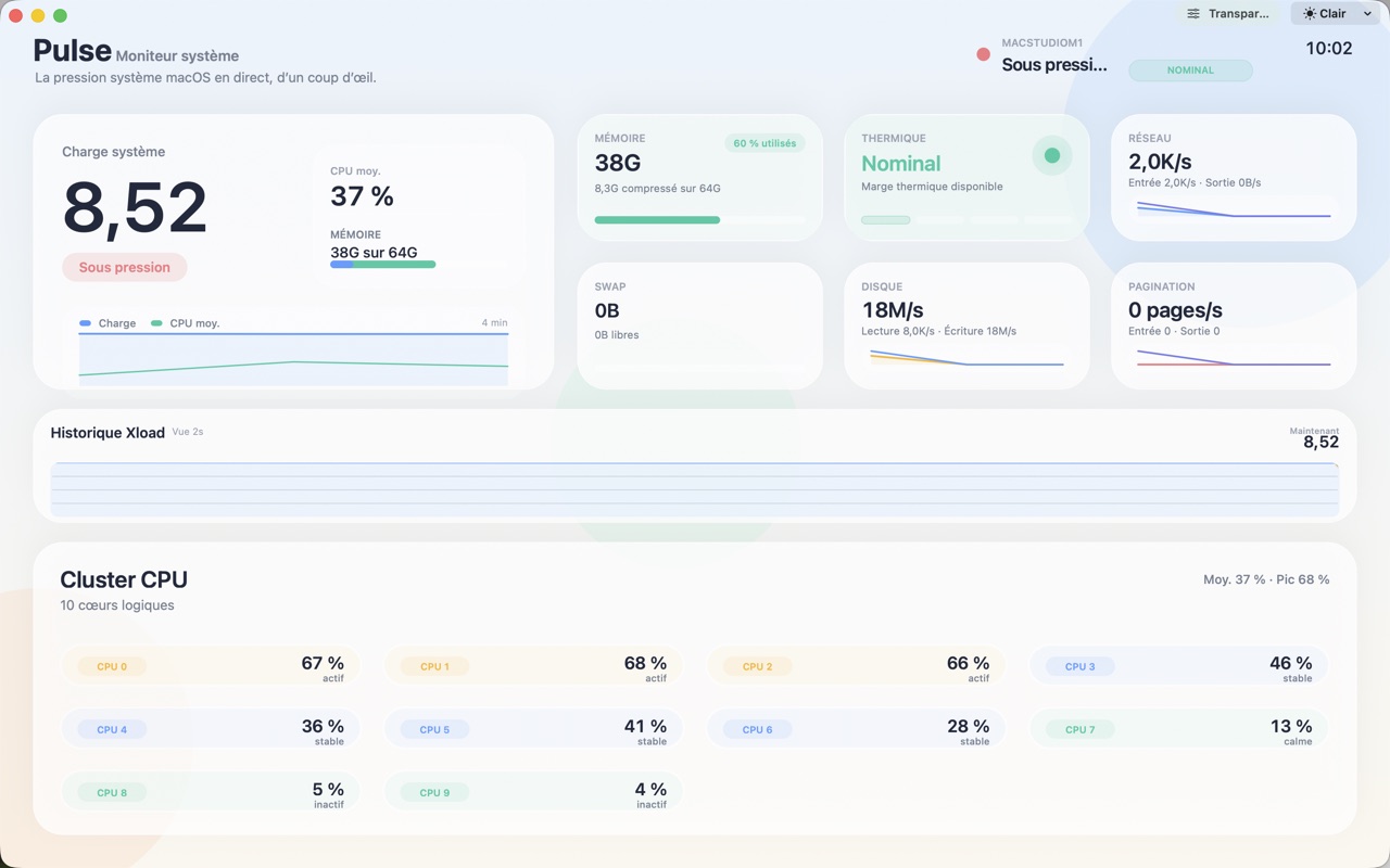 Pulse System Monitor macos App Store screenshot 3