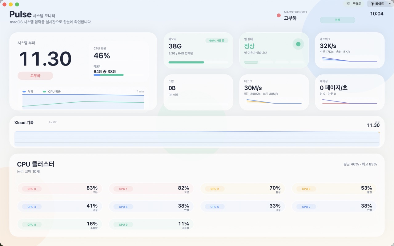 Pulse System Monitor macos App Store screenshot 3