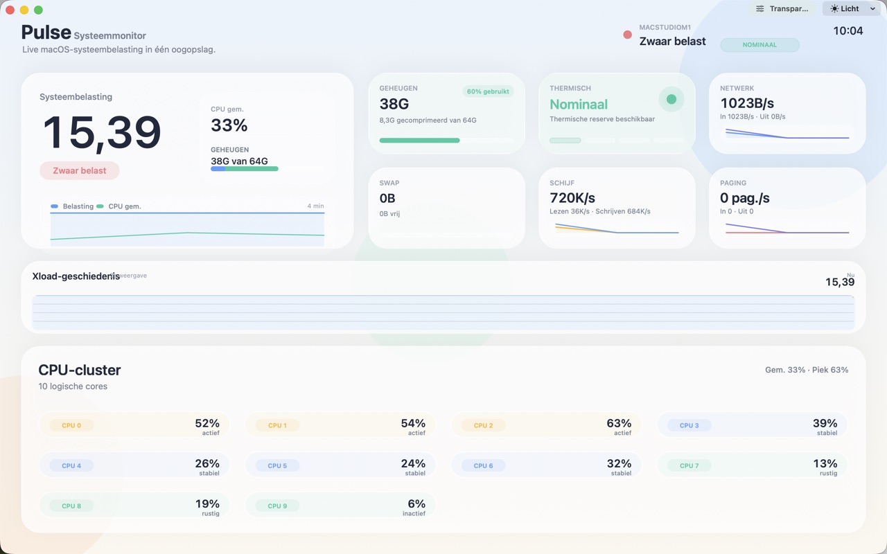 Pulse System Monitor macos App Store screenshot 3