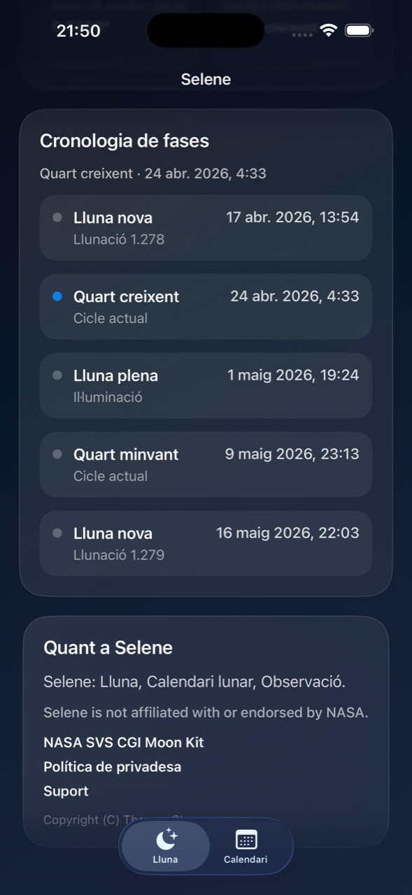 Selene ios App Store screenshot 4