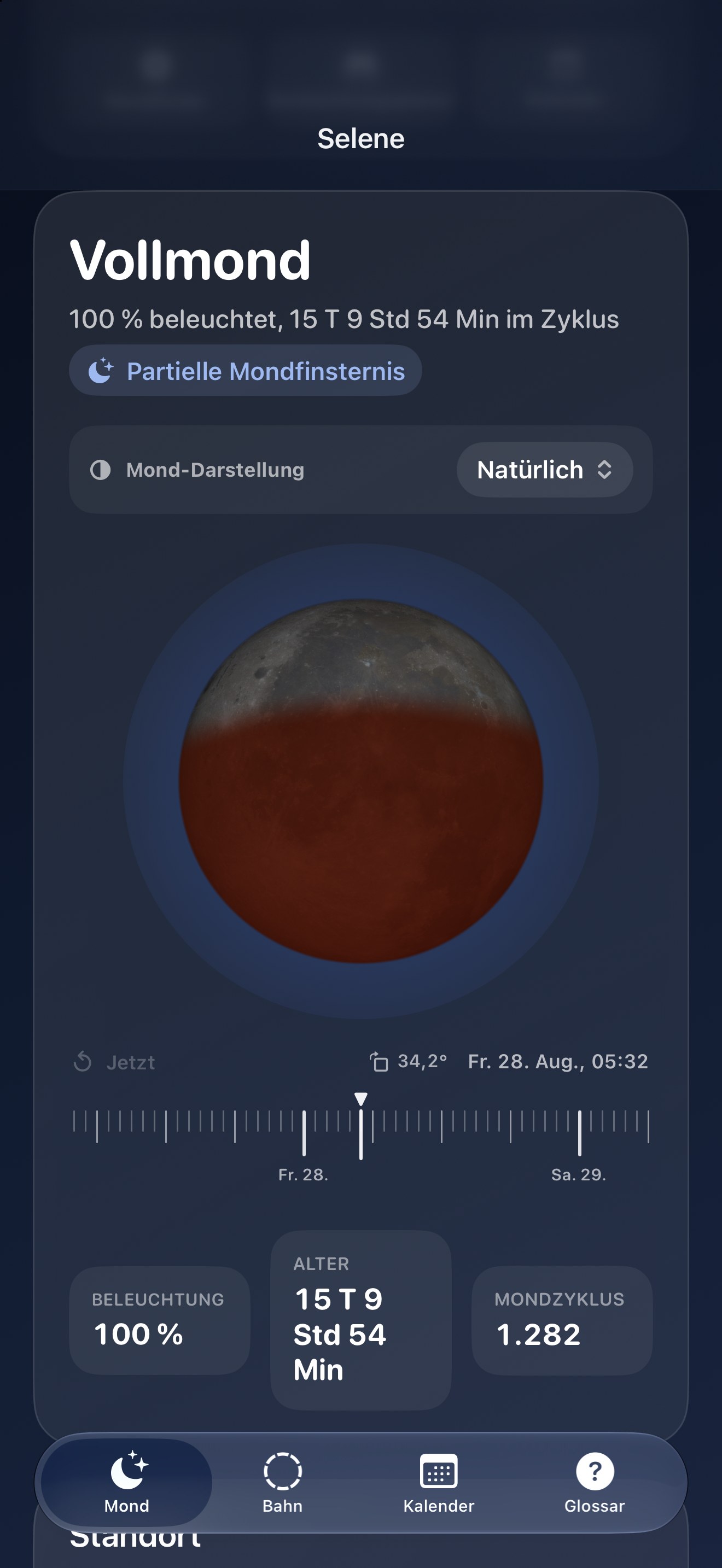 Selene iPhone screenshot 8: iPhone · Finsternisse