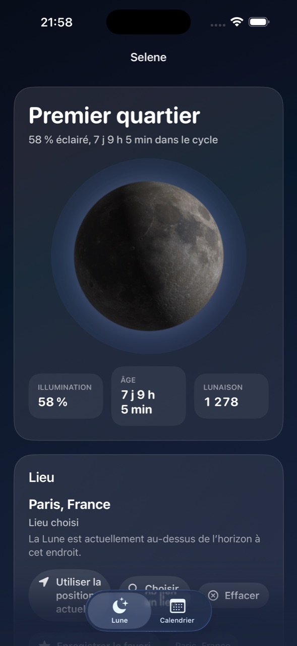 Selene ios App Store screenshot 1
