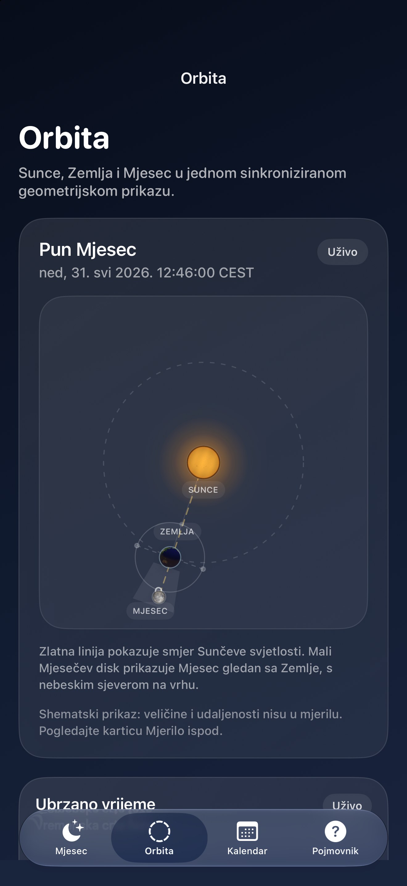 Selene iPhone screenshot 4: iPhone · Orbita
