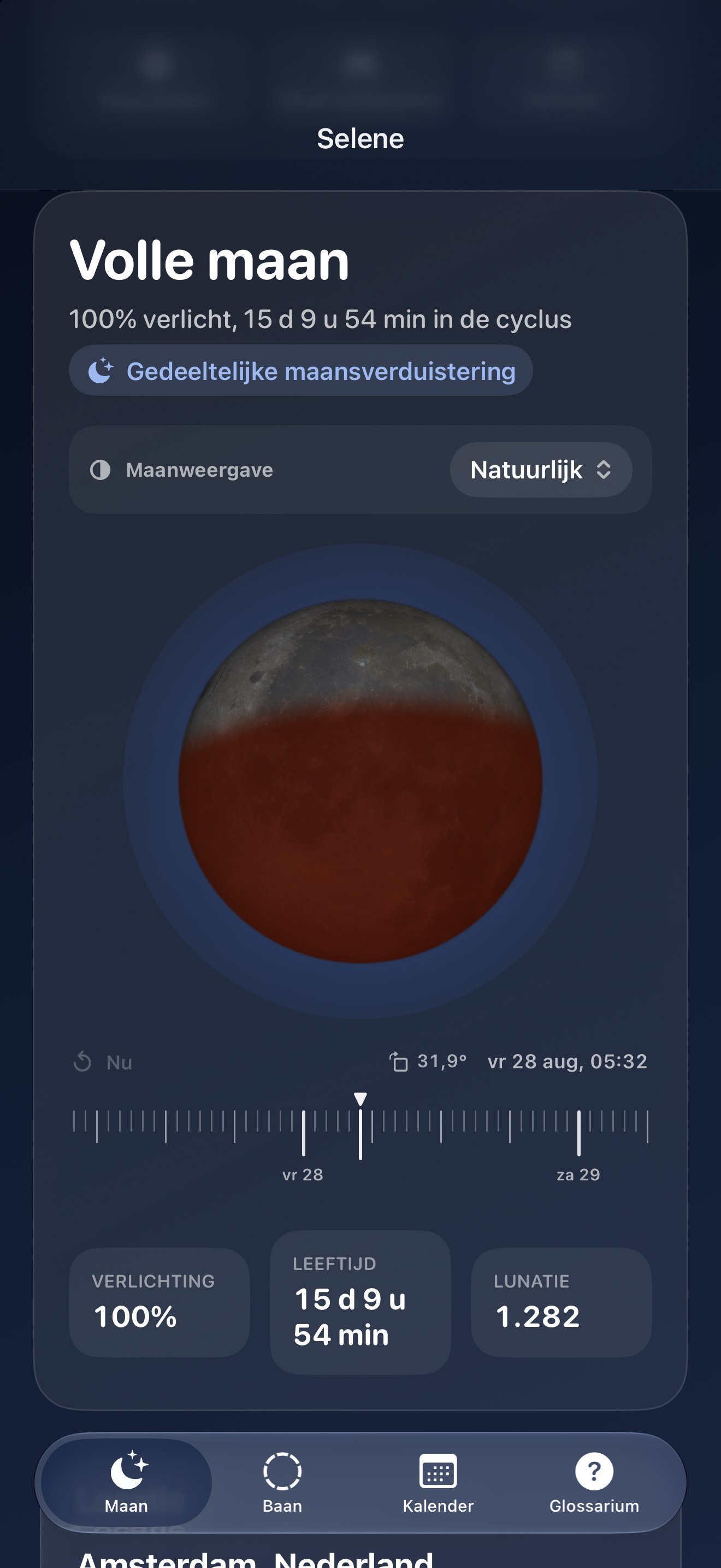 Selene iPhone screenshot 8: iPhone · Verduisteringen