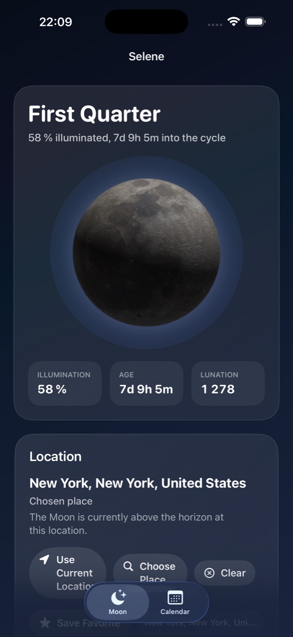 Selene ios App Store screenshot 1