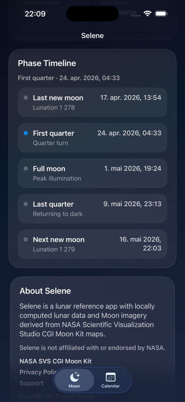 Selene ios App Store screenshot 4