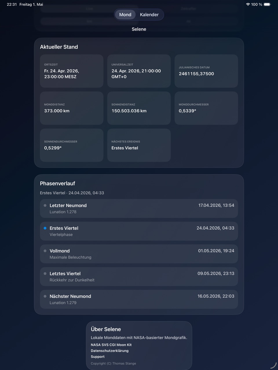 Selene ipados App Store screenshot 3