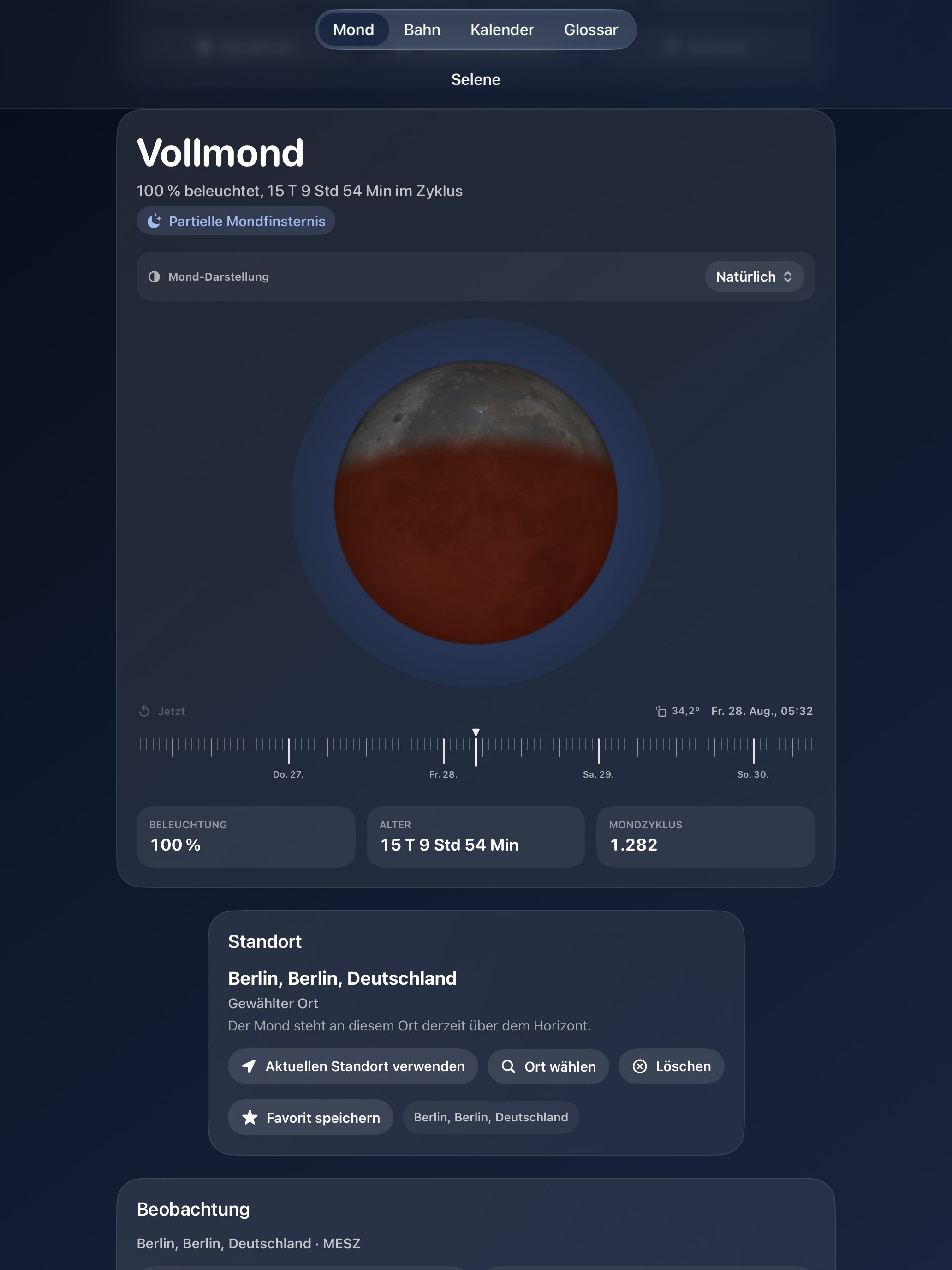 Selene iPad screenshot 8: iPad · Finsternisse
