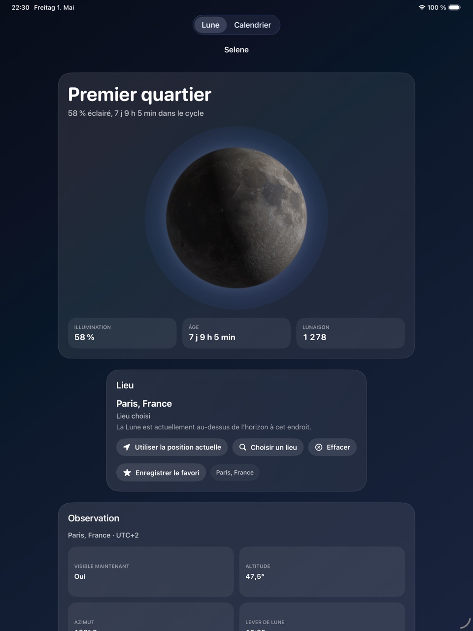 Selene ipados App Store screenshot 1