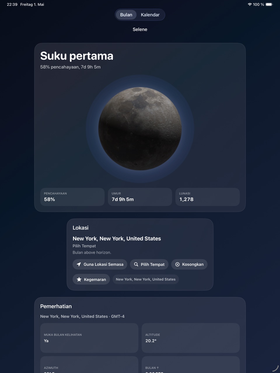Selene ipados App Store screenshot 1
