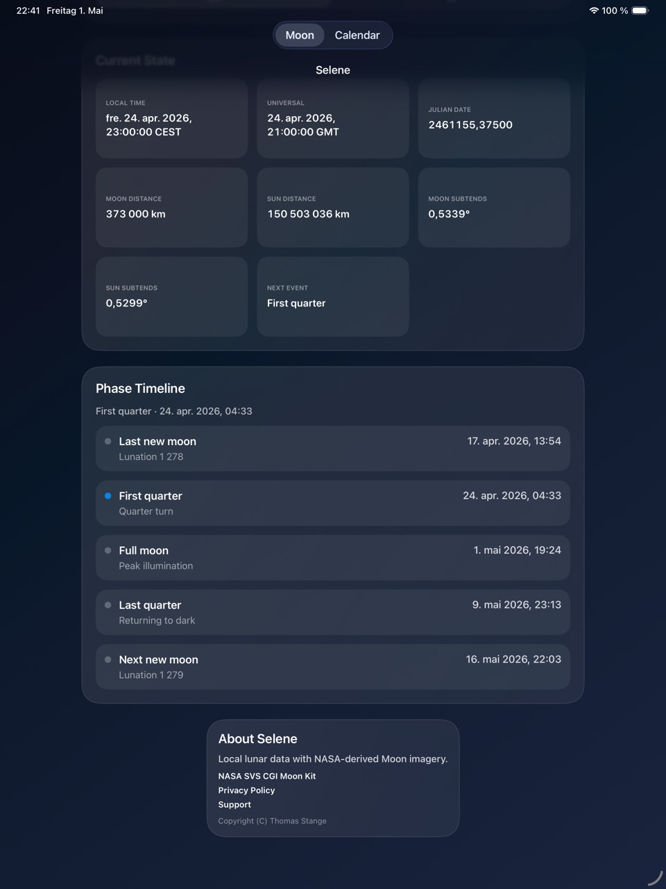 Selene ipados App Store screenshot 4