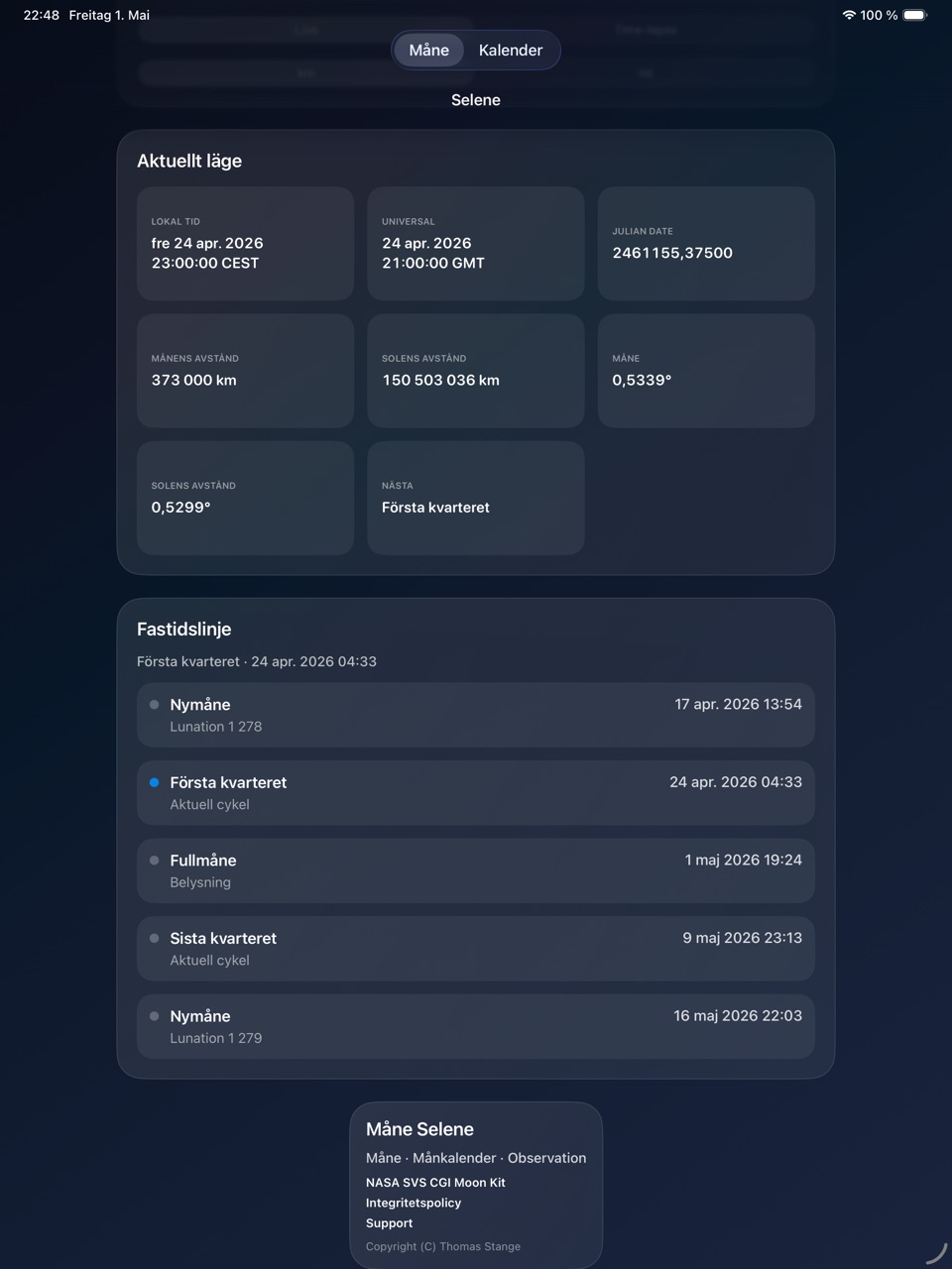 Selene ipados App Store screenshot 3