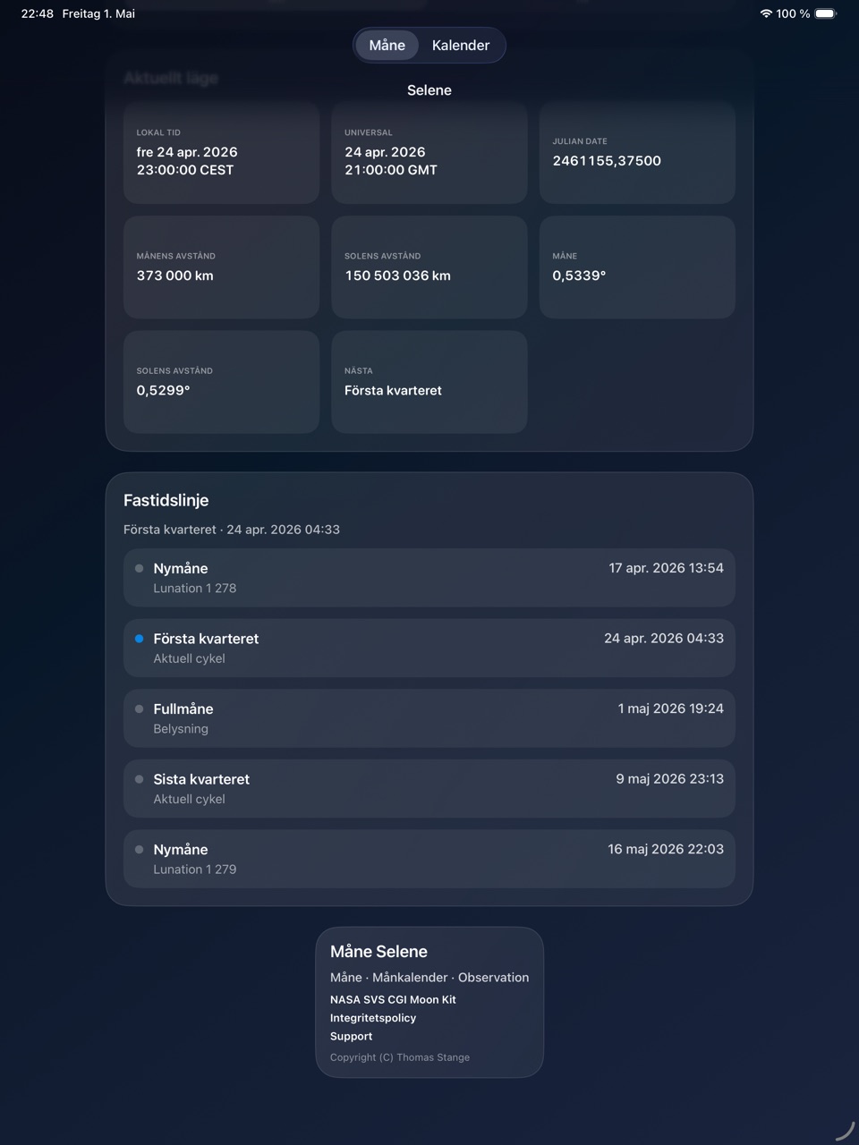 Selene ipados App Store screenshot 4