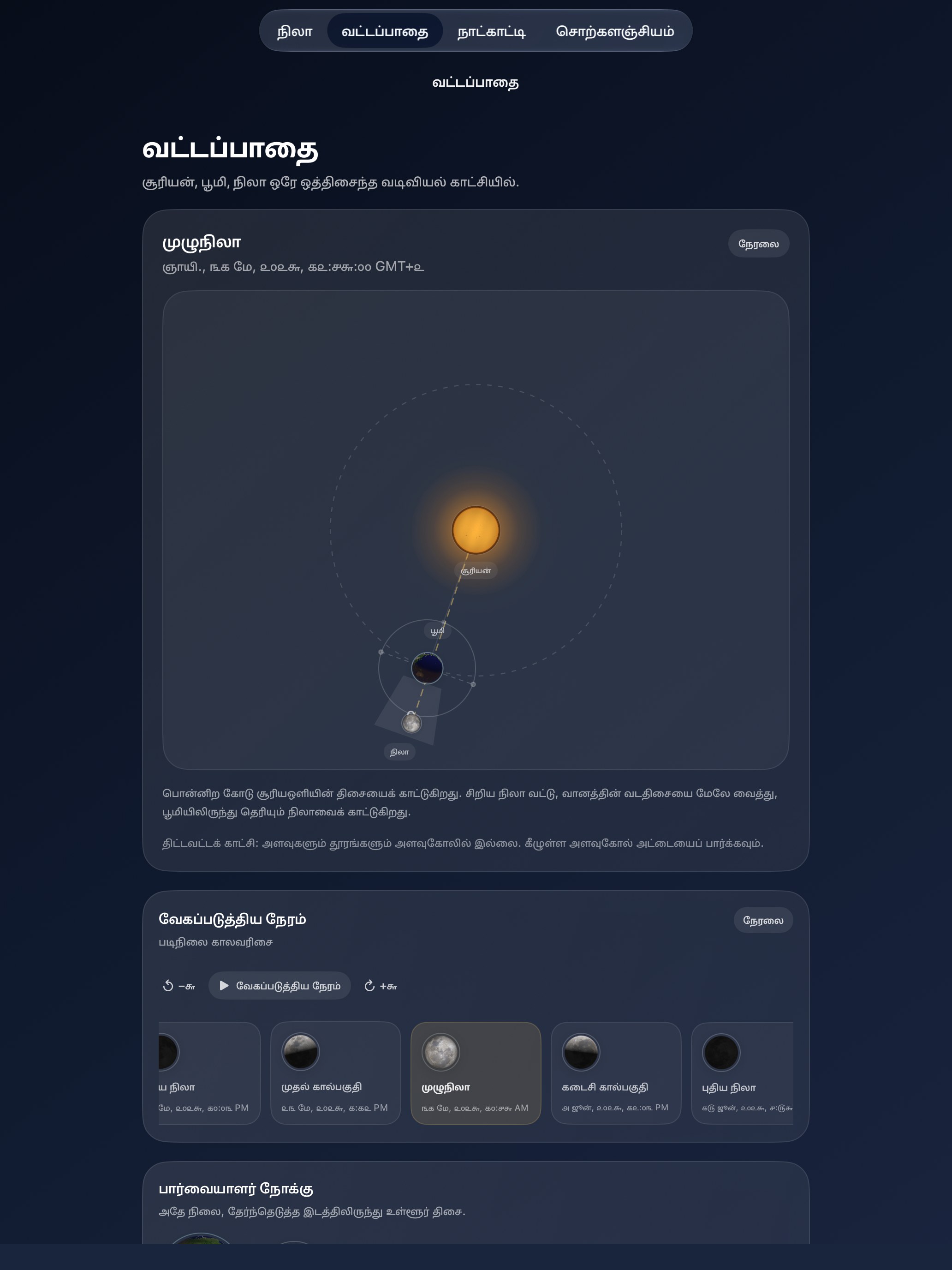 Selene iPad screenshot 4: iPad · வட்டப்பாதை