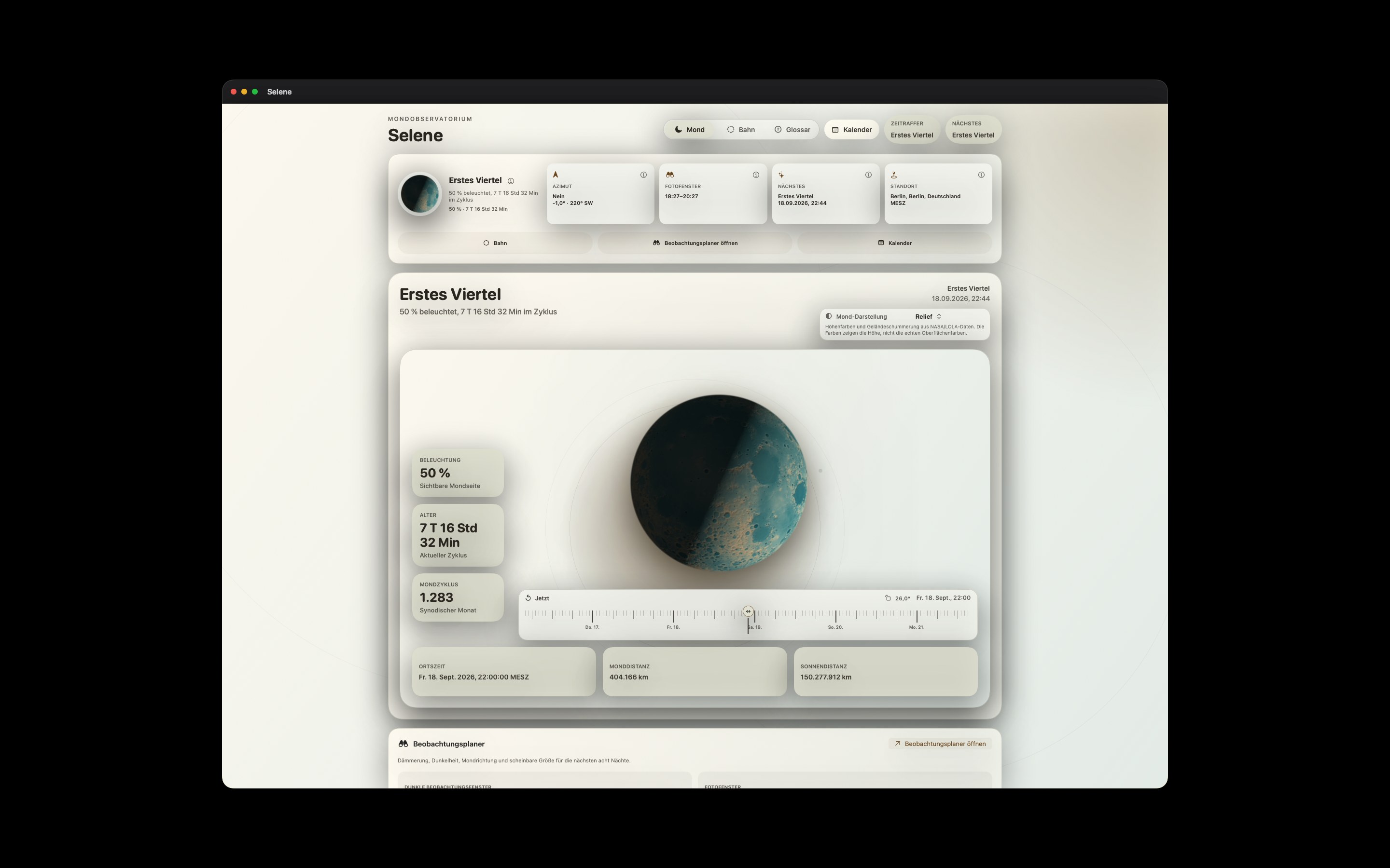 Selene Mac screenshot 8: Mac · Relief