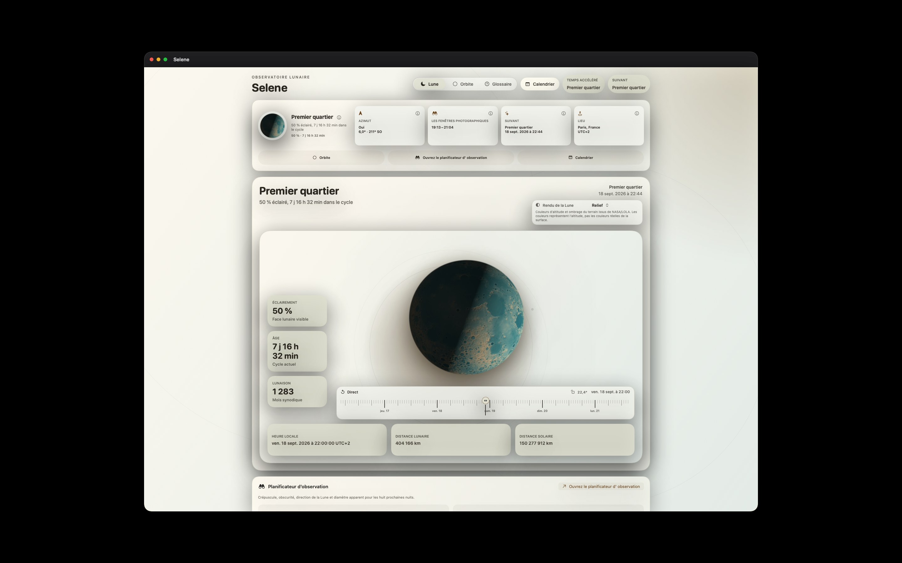 Selene Mac screenshot 8: Mac · Relief