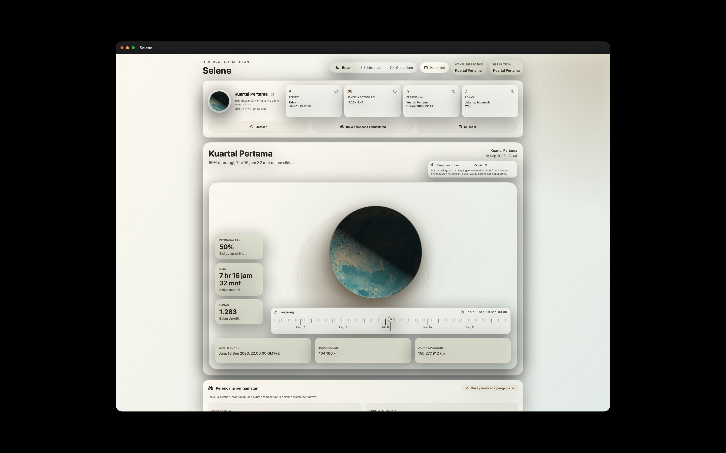 Selene Mac screenshot 8: Mac · Relief